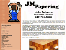 Tablet Screenshot of jmpapering.com